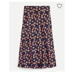 J.Crew Pull-on slip skirt in poppy fields